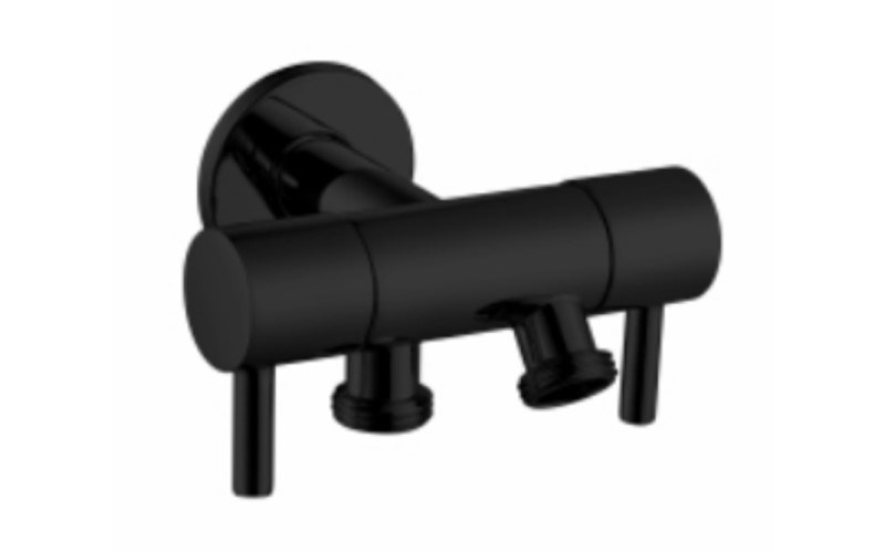 不鏽鋼雙水開關(黑)