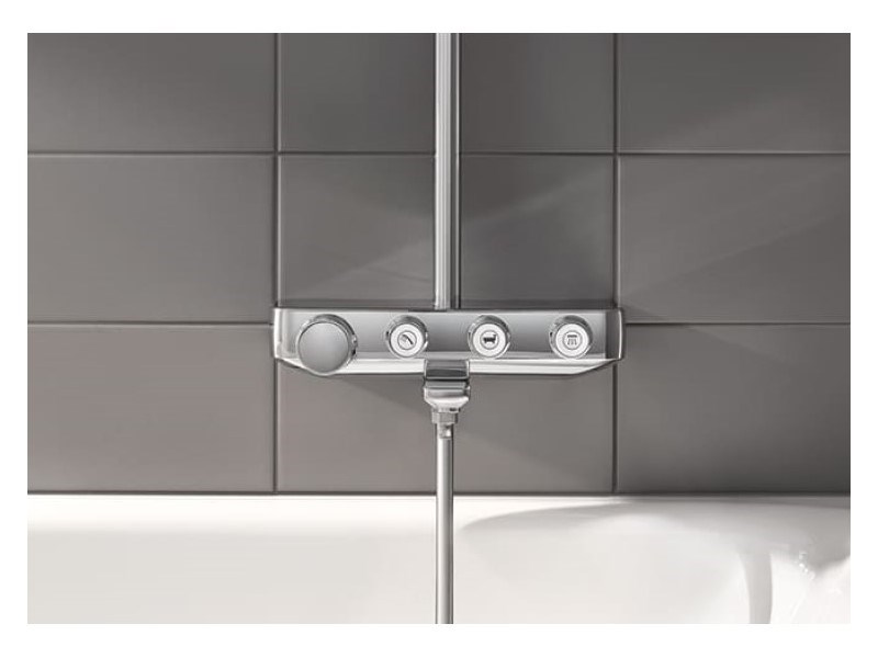 GROHE｜Euphoria SmartControl 260 定溫淋浴浴缸龍頭組 (鉻色) 