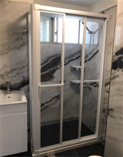 L型有框3片式拉門